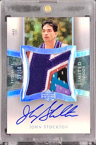2004-05 Upper Deck Exquisite Collection Limited Logos John Stockton