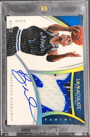 2014-15 Panini Immaculate Premium Autograph Patches Gold Anfernee Hardaway /10
